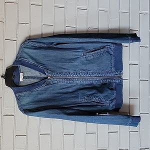 Adriano Goldschmied zipper jacket denim jean jacket zipped